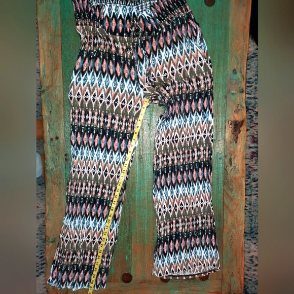 Peace & Pearls soft print pullon flowy pant size XXL 2X excellent used condition - Picture 8 of 8